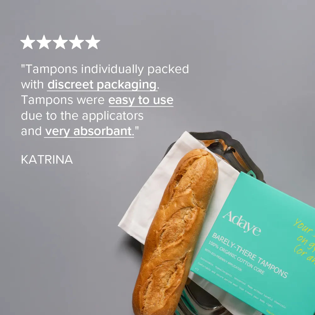 Adaye Organic Tampon Testimonial