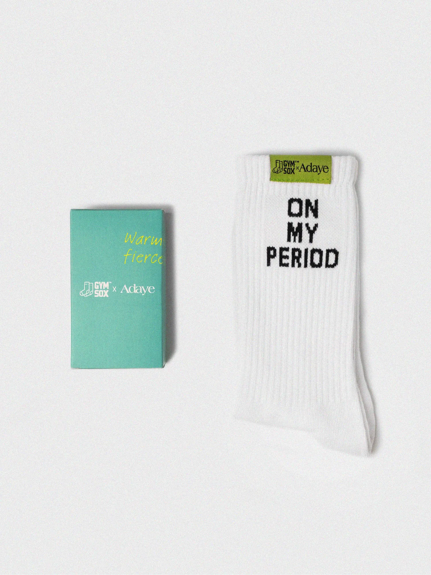 Adaye On My Period Statement Socks Gymsox