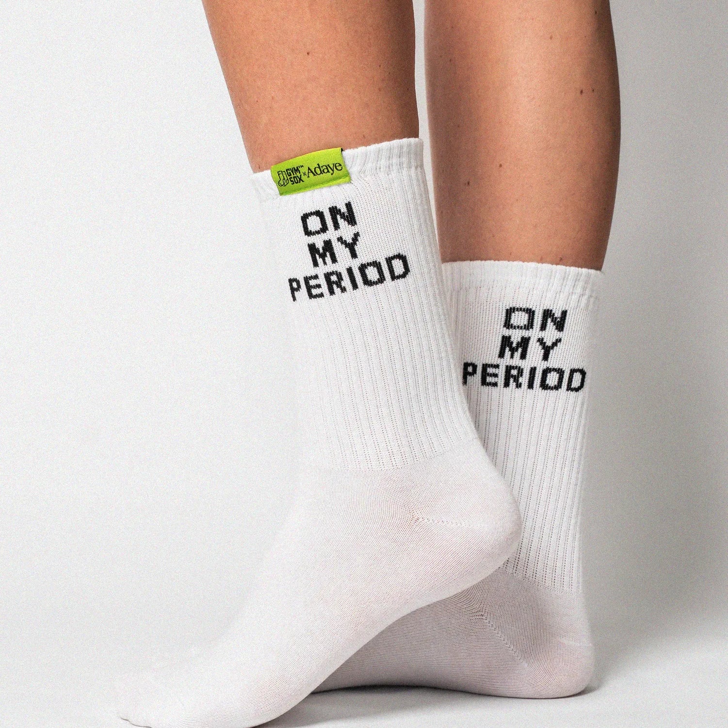 Adaye On My Period Statement Socks Gymsox
