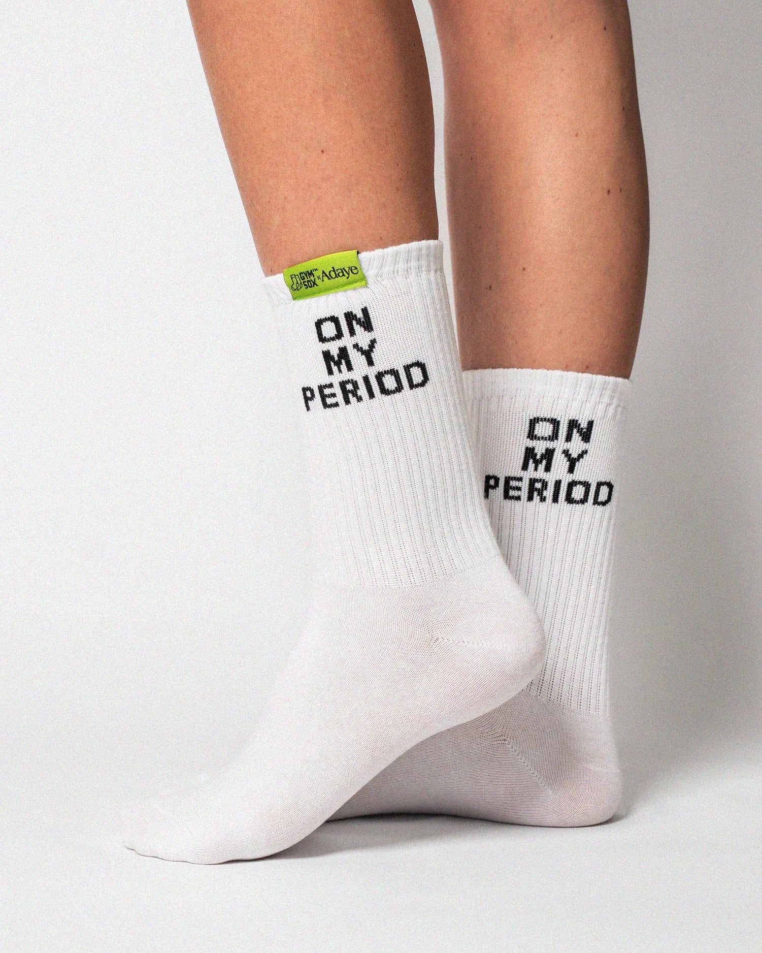 Adaye On My Period Statement Socks Gymsox